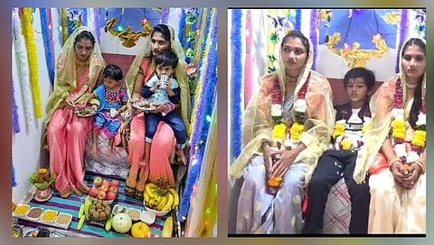 Gauri Ganpati : चक्क सुनांना बनवलं गौराई!