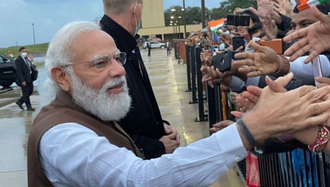 पंतप्रधान नरेंद्र मोदी तीन दिवसीय अमेरिकेच्या दौऱ्यावर; विमानतळावर जंगी स्वागत
