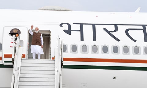 पंतप्रधान नरेंद्र मोदी अमेरिका दौऱ्यासाठी रवाना; उड्डाणासाठी वापरले पाकिस्तानचे हवाई क्षेत्र