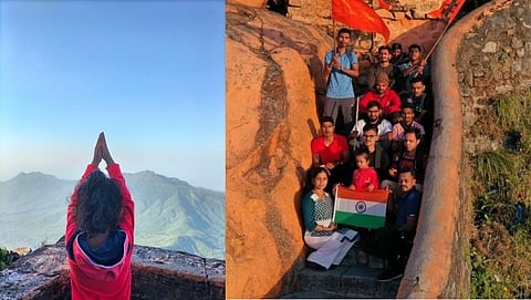 अलिबागच्या चार वर्षीय बाल गिर्यारोहीकेने साडेपाच तासात सर केला गिरनार शिखर...