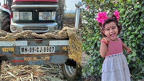 Beed : उसाच्या ट्रॅक्टरखाली चिरडून 4 वर्षीय चिमुकली ठार