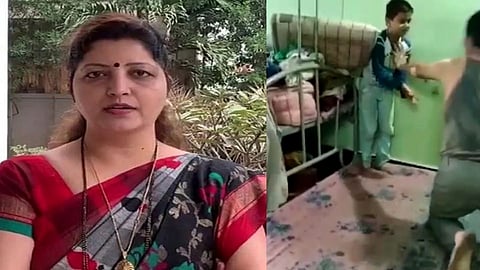 लेकरू विनवणी करत राहिलं; मात्र क्रूर बाप मारत राहिला! Video होतोय व्हायरल 