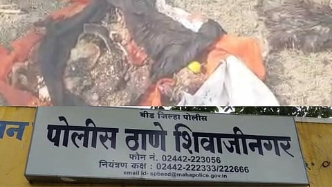 Beed: अंधश्रद्धा? स्मशानभूमीच्या रस्त्यालगत कोंबड्याचा बळी, सुया टोचलेली फळं