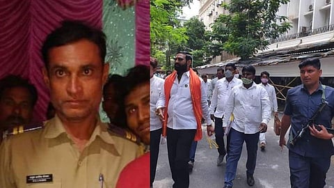 शिवसेना आमदाराला मतदान केंद्रात प्रवेश देणं पोलिसांच्या अंगलट; चौघांच निलंबन