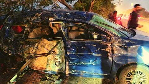 Accident: पुणे-नगर महामार्गावर भीषण अपघात, ४ जणांचा मृत्यू