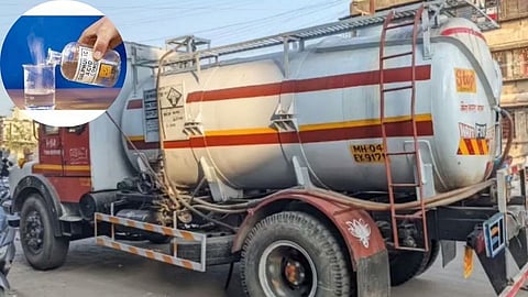 धावत्या टँकरमधून घातक सल्फ्यूरिक ऍसिड अंगावर पडल्याने ४ नागरिक गंभीर जखमी!