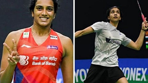 pv sindhu & malvika bansod