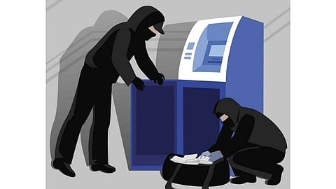 broke the ATM