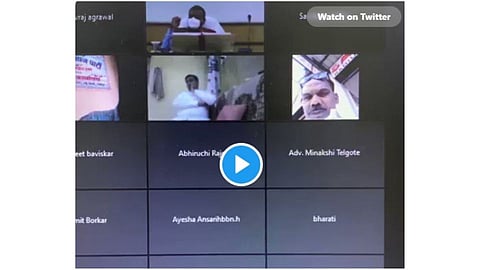 नागपूर महापालिकेच्या ऑनलाईन सभेत नगरसेवकाने ओढली सिगारेट; पाहा Video