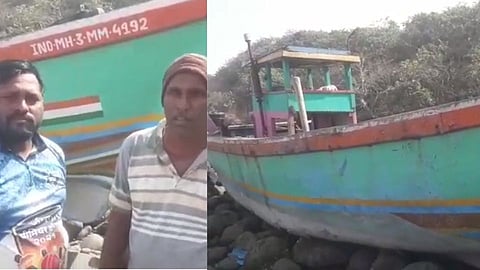 Raigad: समुद्रात अचानक आले वादळ, नौका दगडावर आपटून फुटली अन्...