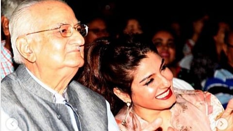 Ravi Tondon And Raveena Tondon
