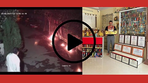 आयर्न मॅन हार्दिक पाटील यांच्या घरावर पेट्रोल बॉम्ब हल्ला; Video होतोय व्हायरल 