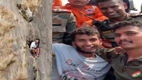 Man Trapped on Mountain
