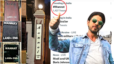 Shahrukh Khan's Mannat Bungalow Nameplate is Trending On Twitter India