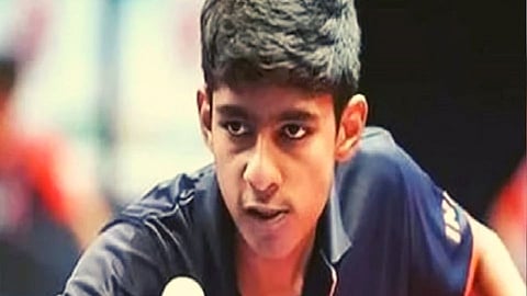 Table Tennis Player D Vishwa 
