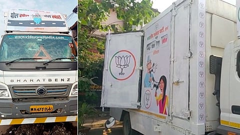 BJP Polkhol campaign chariot vandalized by unknown persons
