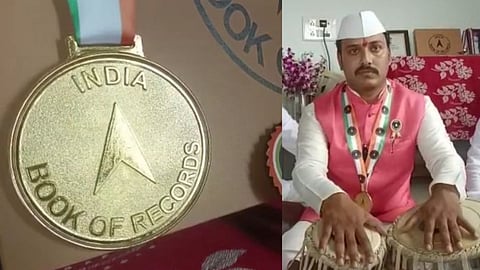 Ajit Lohar playing tabla for three consecutive hours; Recorded in the India Book of Records