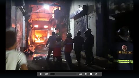 Fire incident at thane