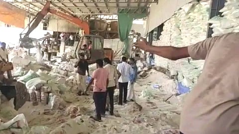 Gujarat Factory Wall Fell Down
