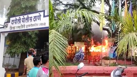 Fire at Dapoli police station