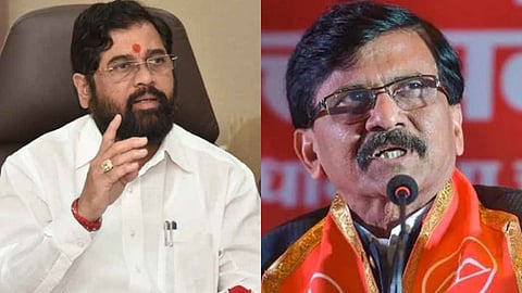 CM Eknath Shinde and Sanjay Raut 