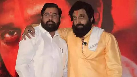Eknath Shinde In Dharmaveer Movie With Anand Dighe