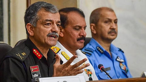 'Agneepath' scheme, Lt. General Anil Puri, Vice Admiral Dinesh Tripathi, Air Marshal Suraj Jha 