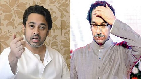 nilesh rane and uddhav Thackeray, 