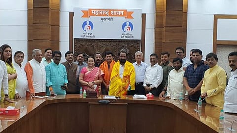 mla kailash patil and nitin deshmukh felicitated 