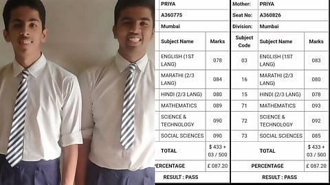 Twin Brothers got same marks in SSC Exam