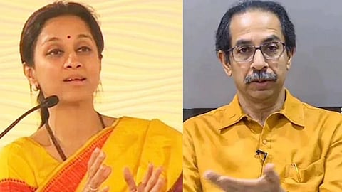 Uddhav thackeray And supriya sule 