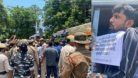 Trinamool Congress Protest in Guwahati 