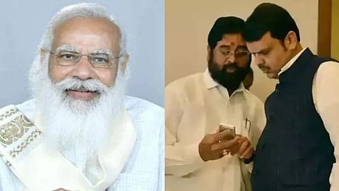 Eknath Shinde, Narendra Modi, Devendra Fadnavis