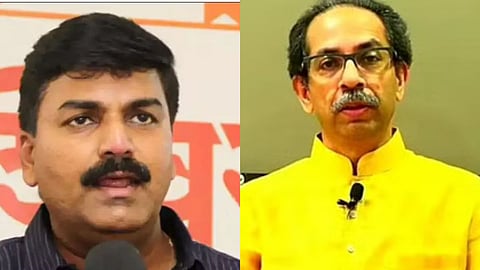 Rahul shewale and uddhav Thackeray 