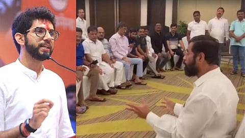 Aditya Thackeray And Eknath Shinde Group