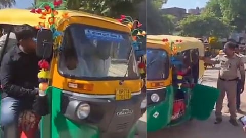 27 people travelling in one auto in Fatehpur, Uttar Pradesh