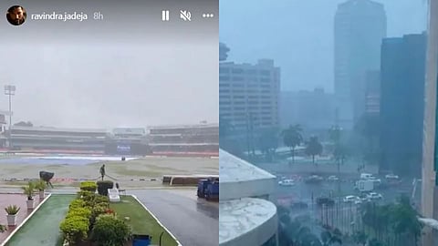 IND vs WI : तिसऱ्या वनडे सामन्यावर पावसाचं सावट; जडेजानं सांगितला Weather Report