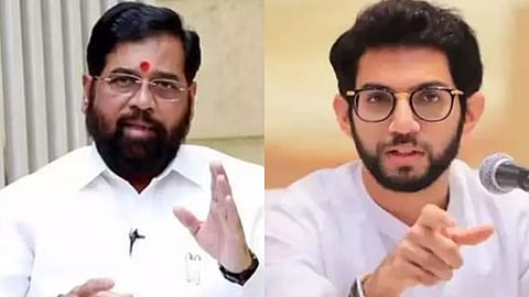 Eknath shinde and aaditya thackeray 