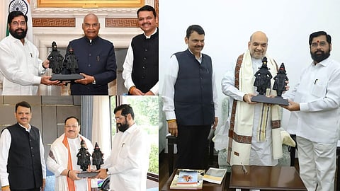 CM Eknath Shinde Visits Delhi Before Ashadi Wari with Deputy Cm Fadnavis will Meet PM Modi