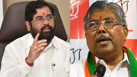Eknath shinde and chandrakant patil 