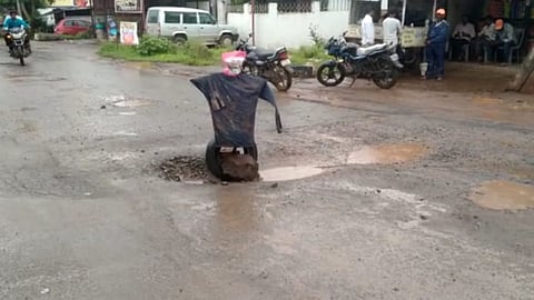 sangli, potholes, waghwadi grampanchayat