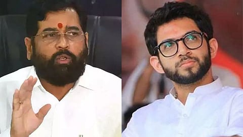 Eknath Shinde and aditya thackeray 