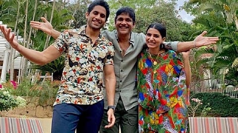 Nagarjun, Naga Chaitanya and Samantha Ruth Prabhu