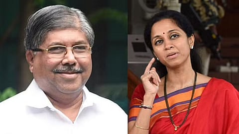 chandrakant patil and supriya sule 