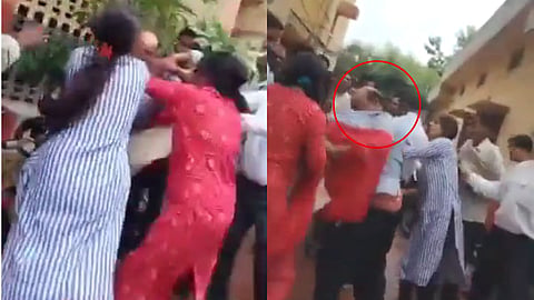 Husbend Wife Fighting Video 