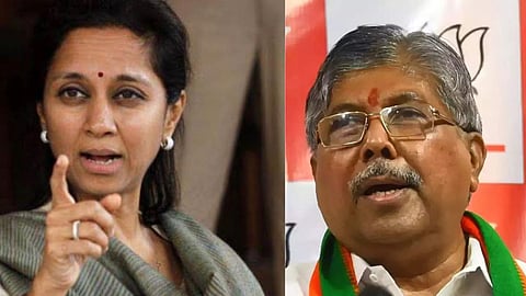 supriya sule and chandrakant patil 