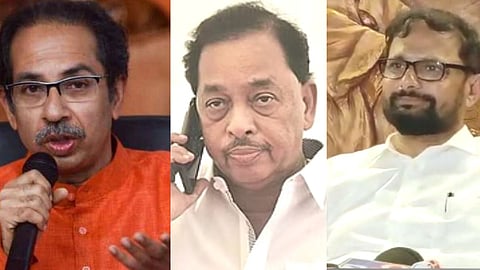 uddhav thackeray and narayan rane and naresh mhaske 