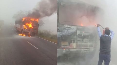 Nashik ST Bus Fire Latest News 