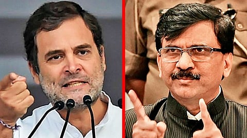 Shivsena Sanjay Raut, Congress Rahul Gandhi