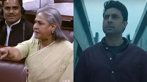 Jaya Bachchan And Abhihek Bachchan 